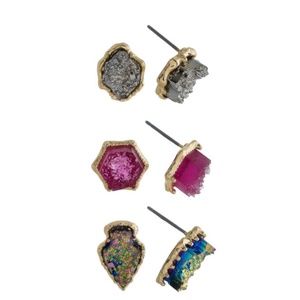 Rock Stud Earrings